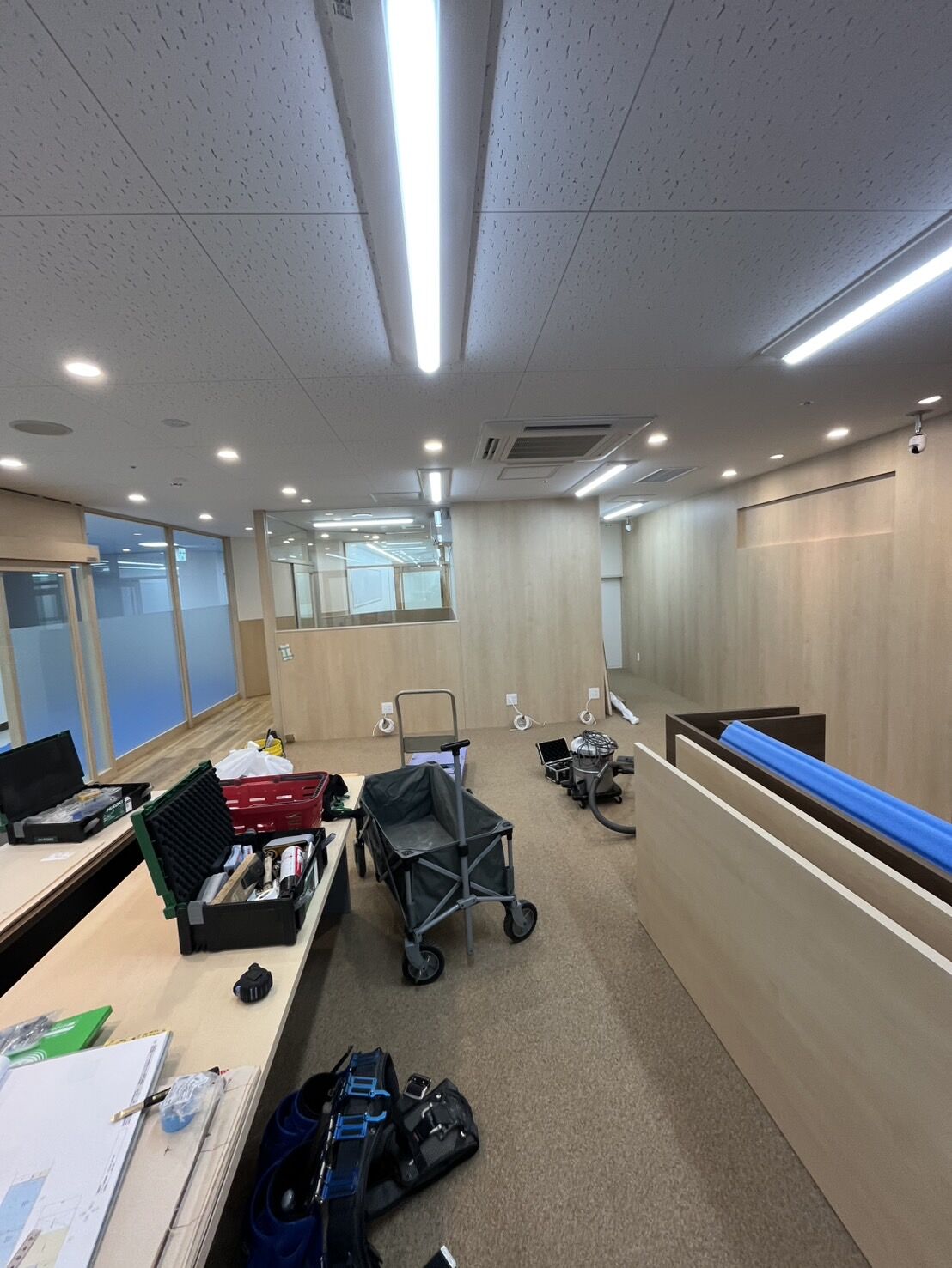 栃木県小山市の店舗工事のクリーニングを行いました