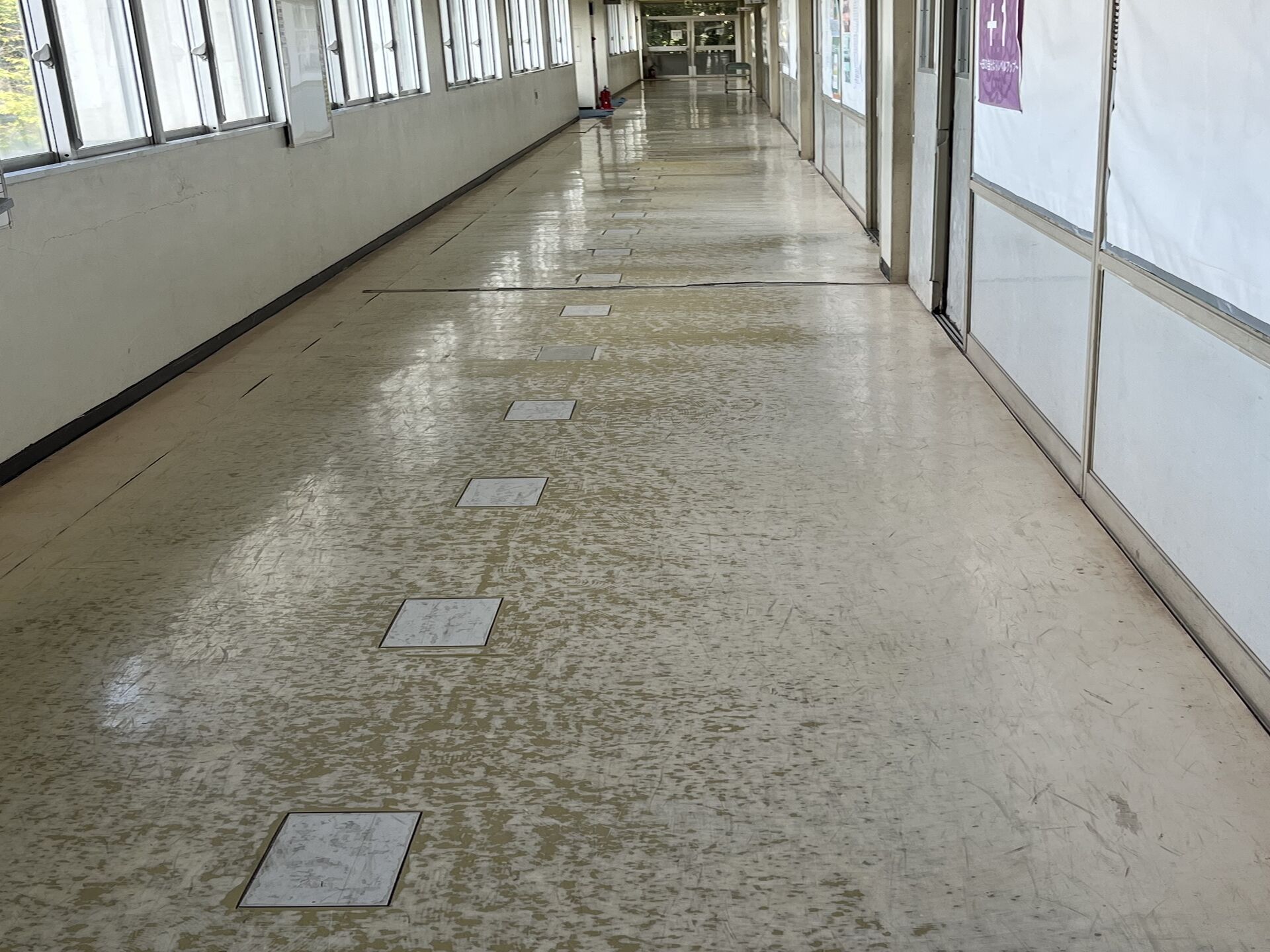 千葉県野田市内の中学校にてクリーニングを行いました