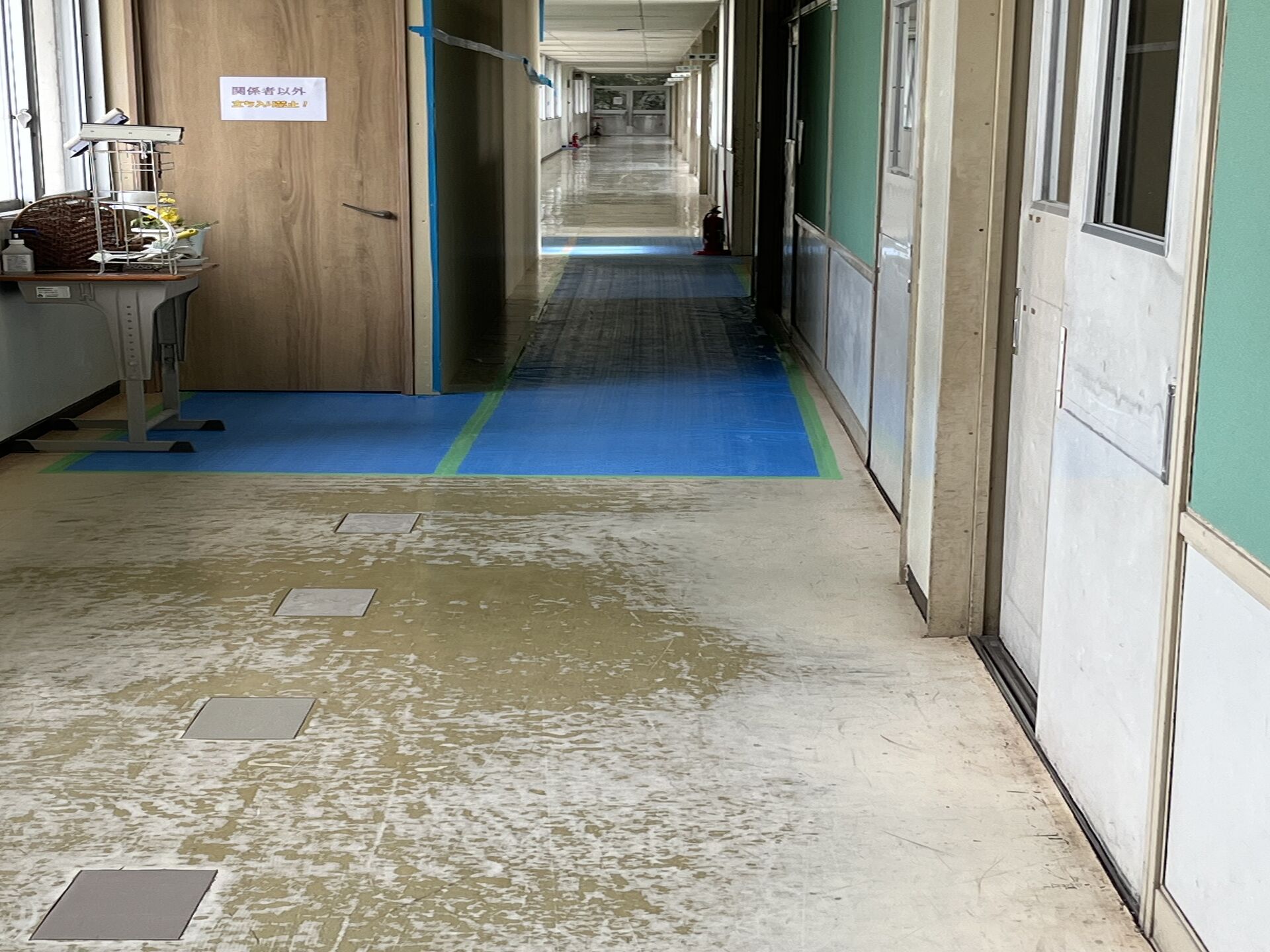 千葉県野田市内の中学校にてクリーニングを行いました
